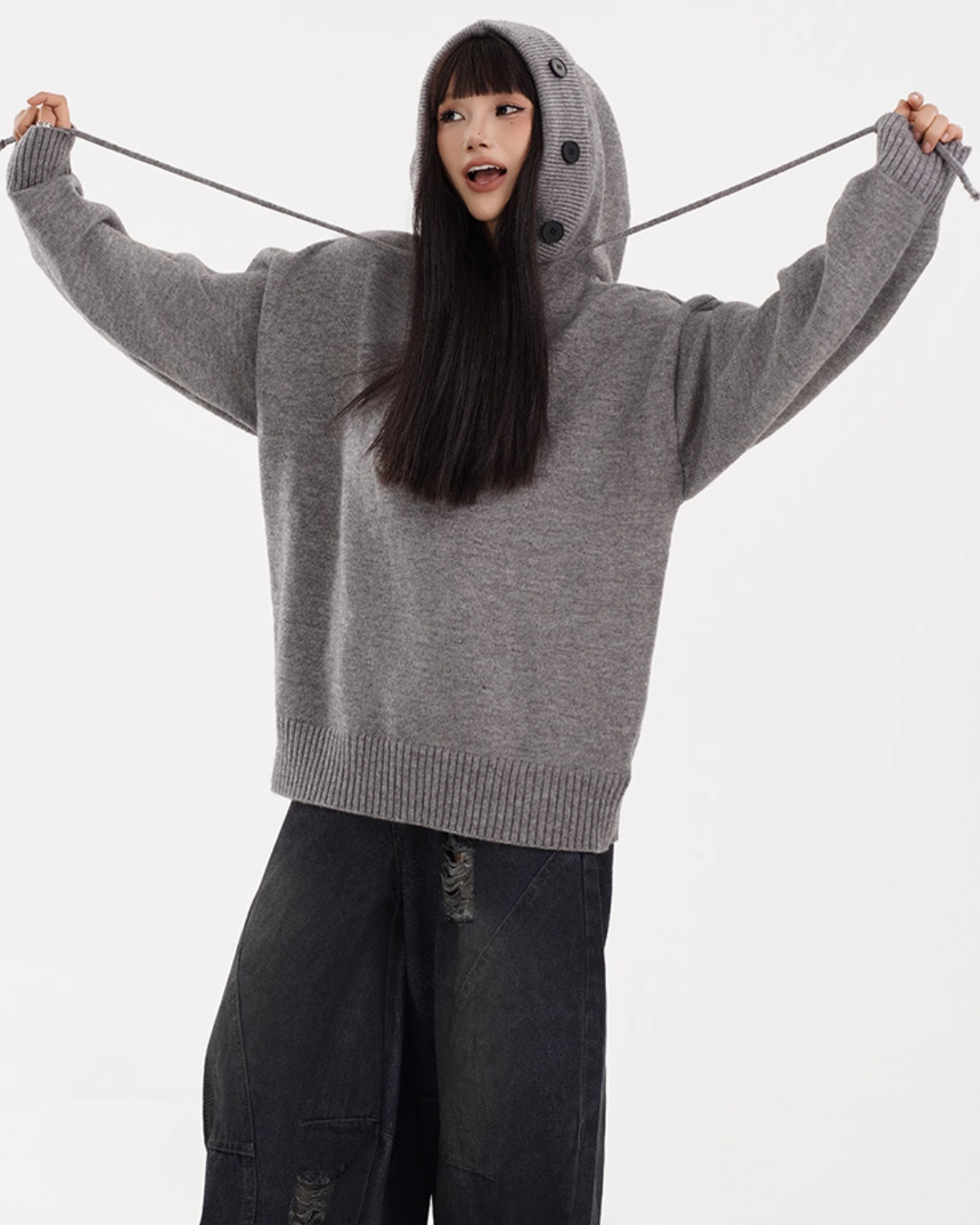 Hooded Knit Hoodie FEC0005