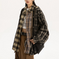 Vintage Plaid Big Shirt EZK0018