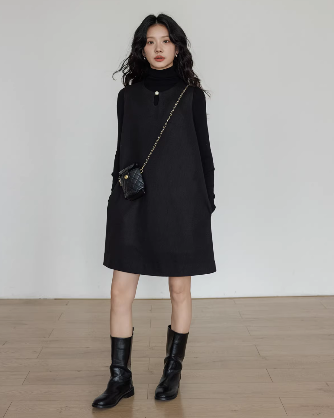 Crew Neck Vest Dress VAS0188