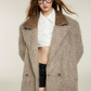 Big Color Elegant Shaggy Coat keb0002