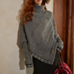 Cable Knit Poncho ASG0055