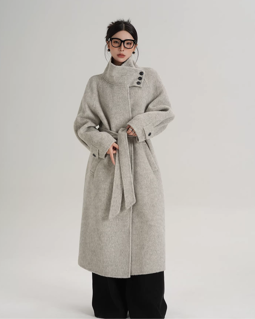 Stand Collar Elegant Coat SRS0411