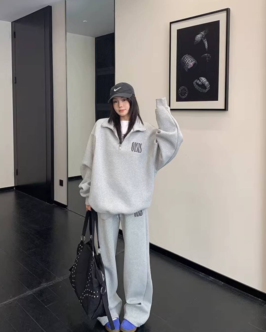 Half-Zip Sweatshirt / Wide Sweatpants YLS1020