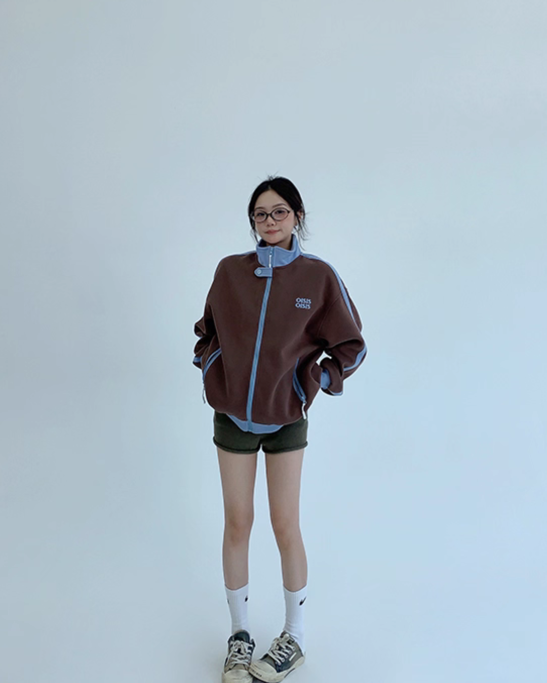 Stand Neck Track Jacket YLS0888