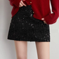 Champagne Tweed Mini Skirt DPY0077