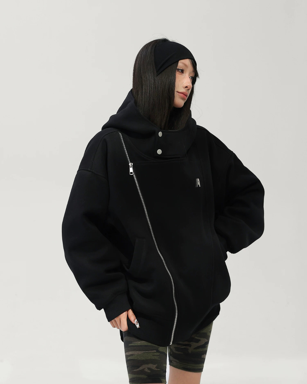 Oversized Sweat Zip Hoodie ACS0378