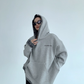 Layered-Style Sweatshirt Hoodie YLS0954