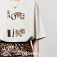 Leopard Print T-Shirt / Leopard Mini Skirt LLA0488