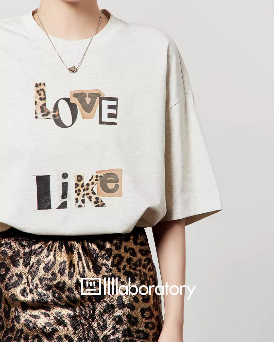 Leopard Print T-Shirt / Leopard Mini Skirt LLA0488
