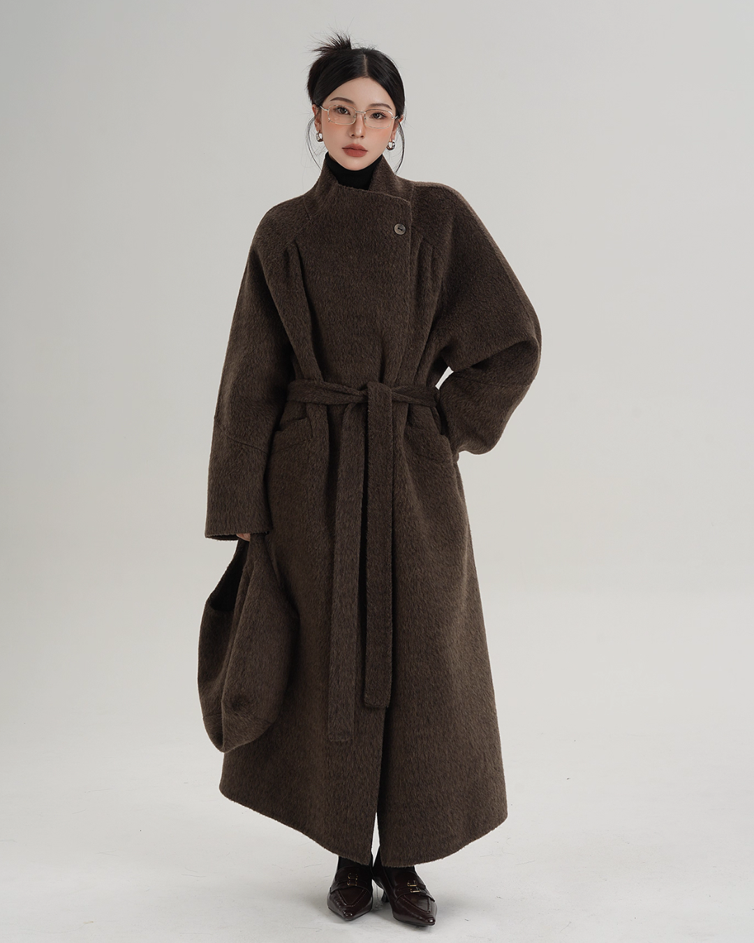 Stand Collar Wool Coat SRS0370
