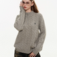 Half Zip Cable Knit MDB0010