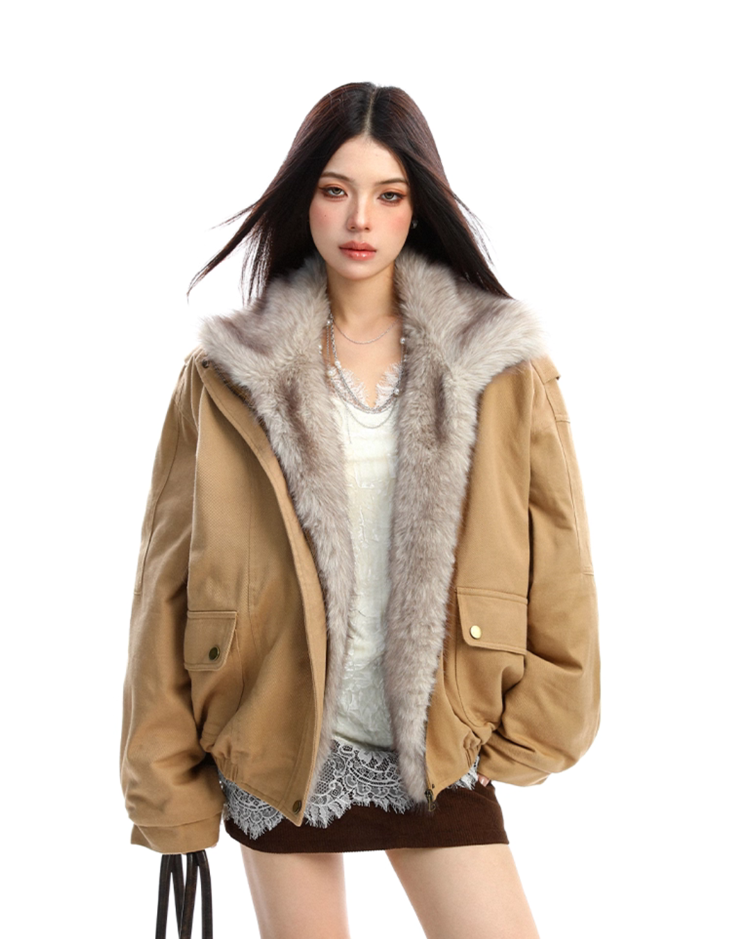 Fur Collar Cotton Jacket BGS0036