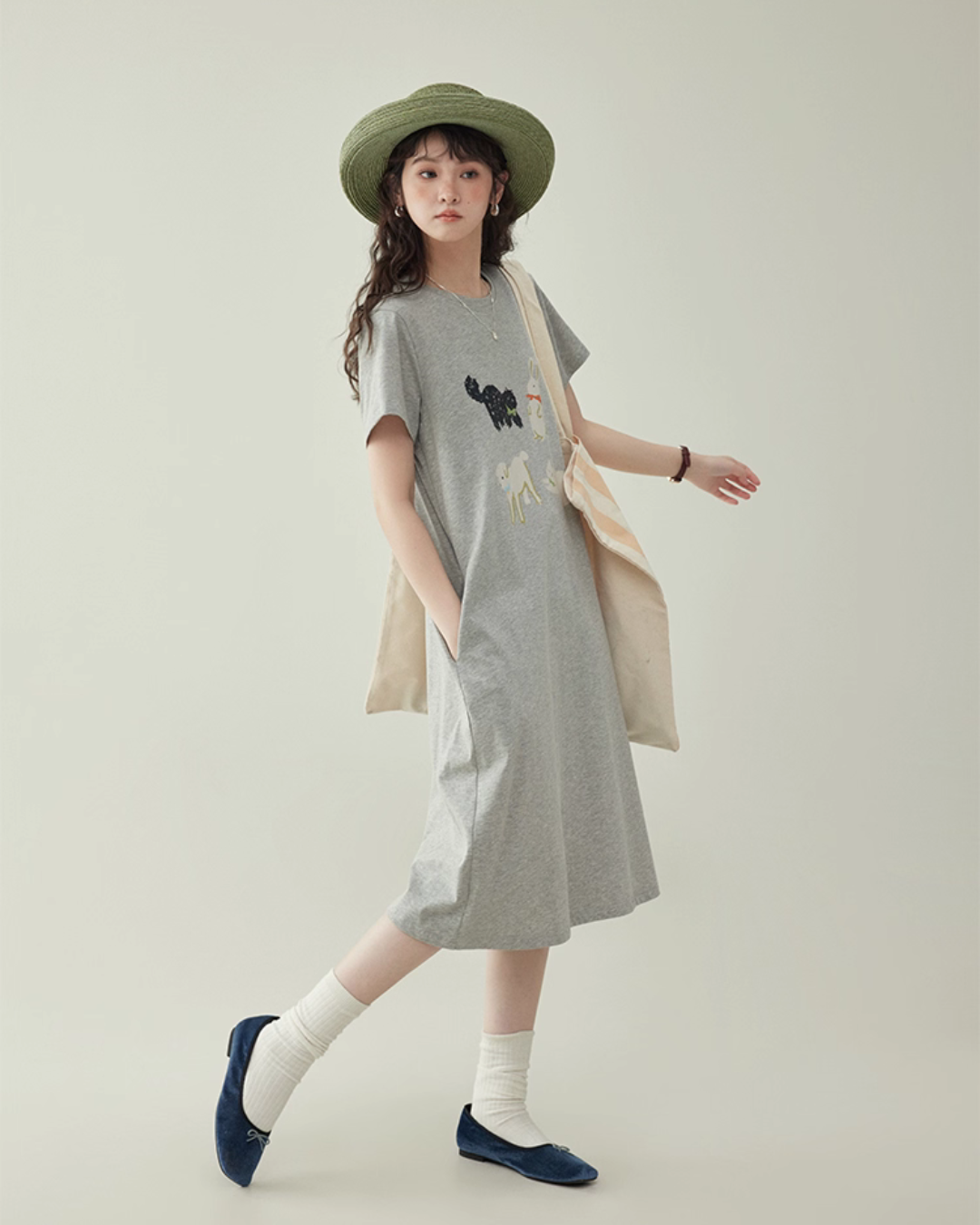 Animal Print T-Shirt Dress AMU0034