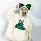 Cat Ear Print Sweatshirt Hoodie PPK0110