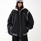 Retro Color Patchwork Hood Jacket ACS0286