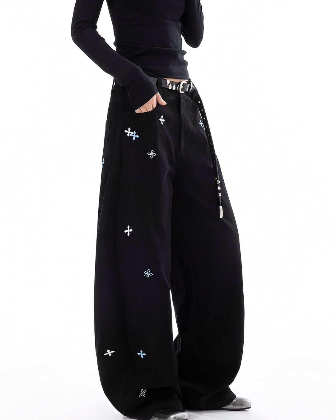 Vintage Embroidered Casual Pants ICM0097