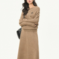 One Shoulder Knit Top / Long Skirt WEO0007