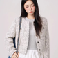 Feminine Short Tweed Jacket WDB0019