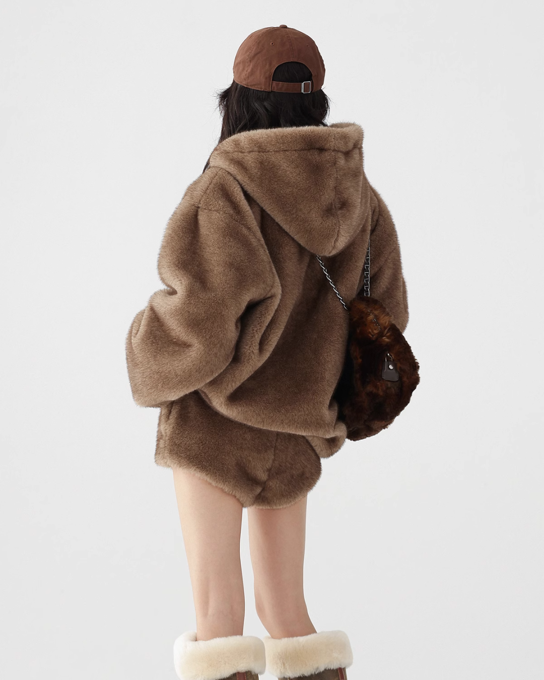 Fur Hoodie Jacket / Fur Shorts ACS0224