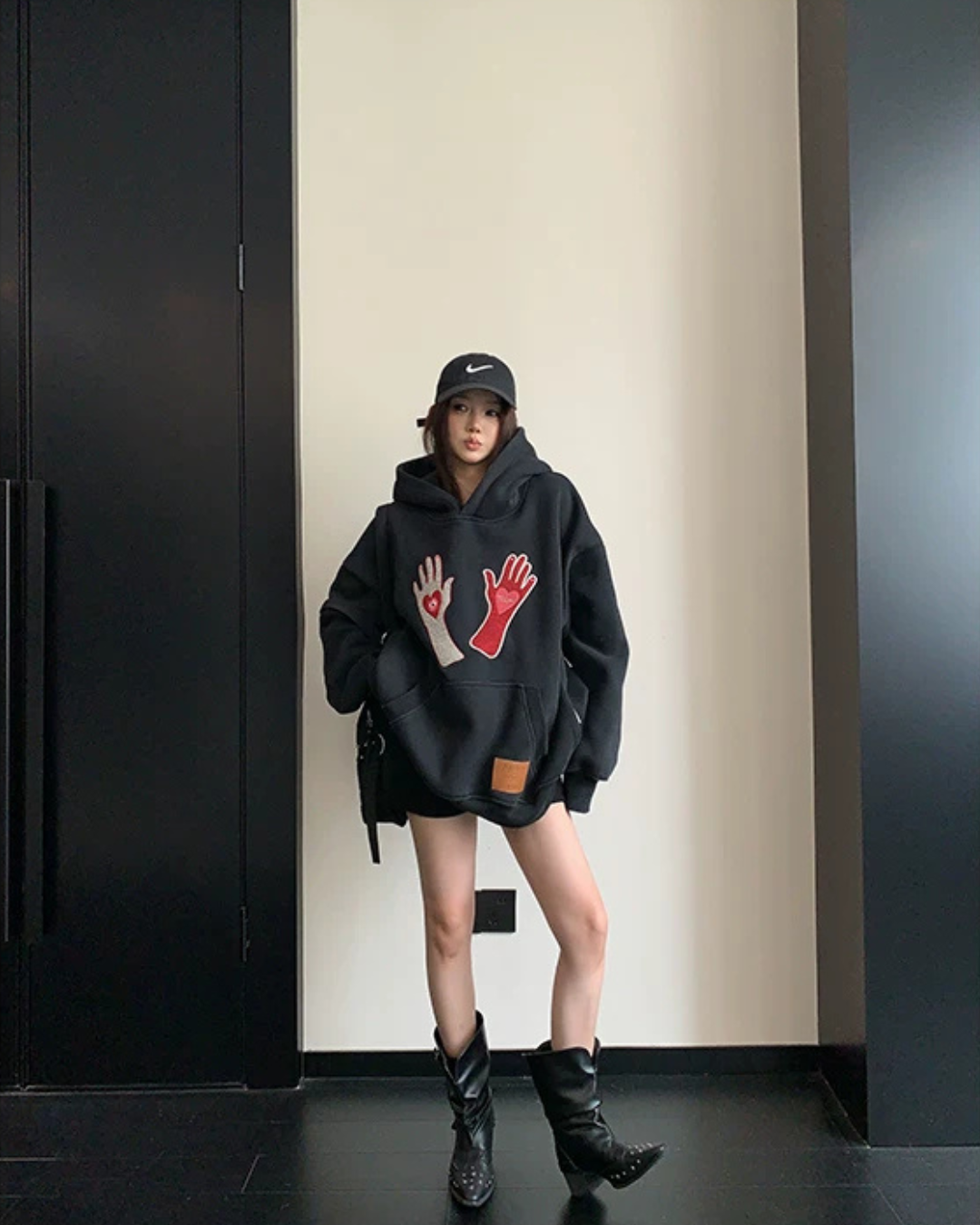 Graphic Oversized Sweatshirt Hoodie YLS1065