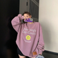 Letter Embroidered Pullover YLS1055