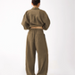 Relax Linen Long Sleeve Shirt / Wide Leg Pants ACS0287