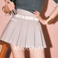 Pale Color Jacket / Vest / Pleated Skirt ASK0003