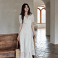 French Lace Flare Dress SMS0017