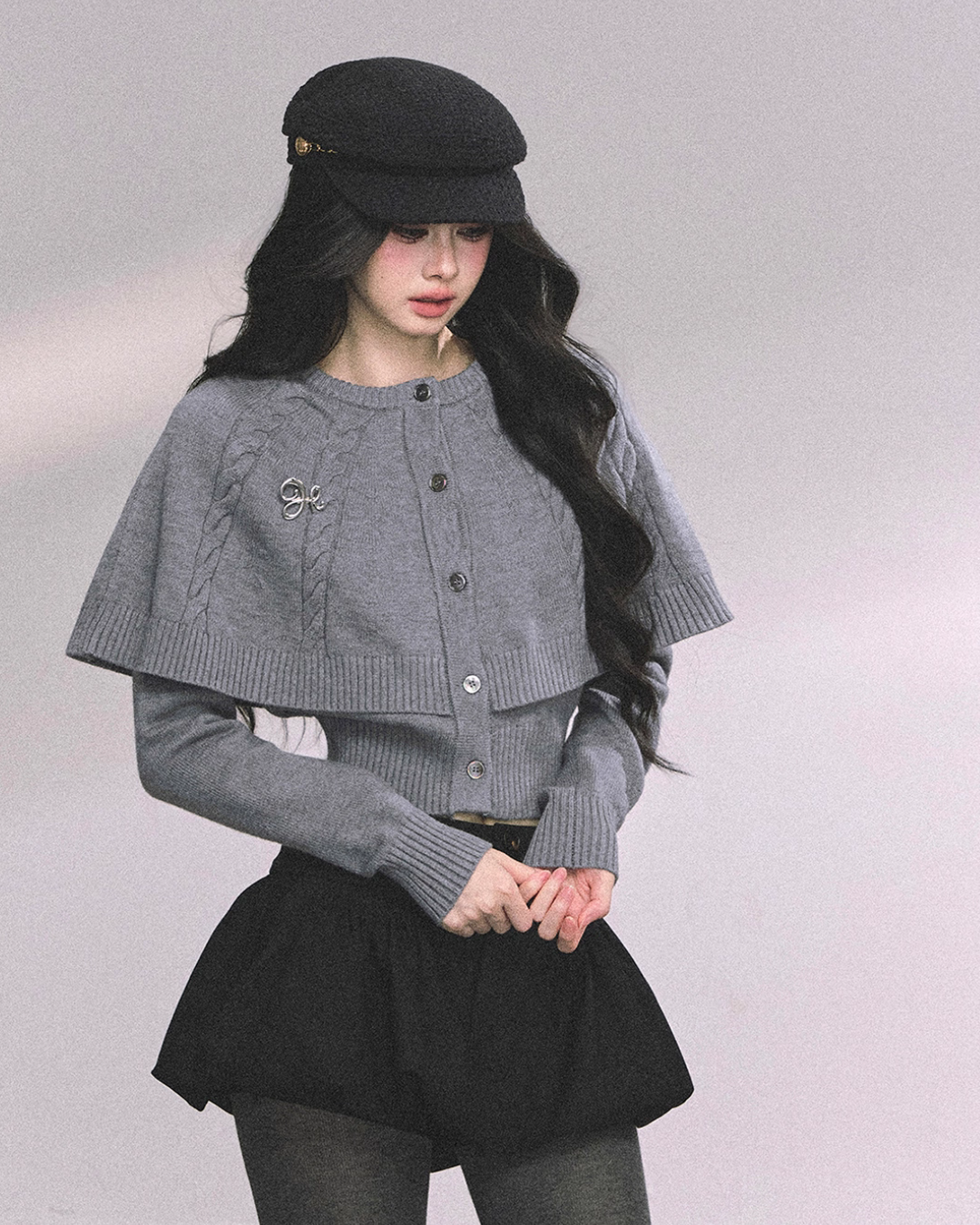 Cape Long Sleeve Knit LAS0047