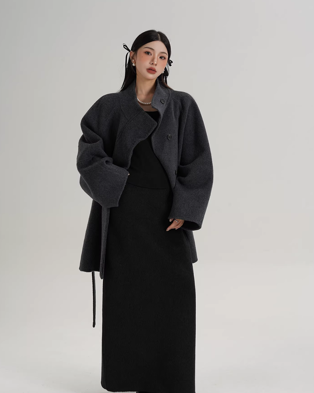 Wool Mid-Length Coat SRS0398