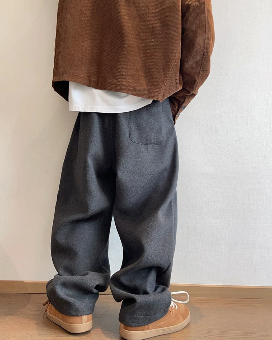 Woolen Curve Pants DAZ0002