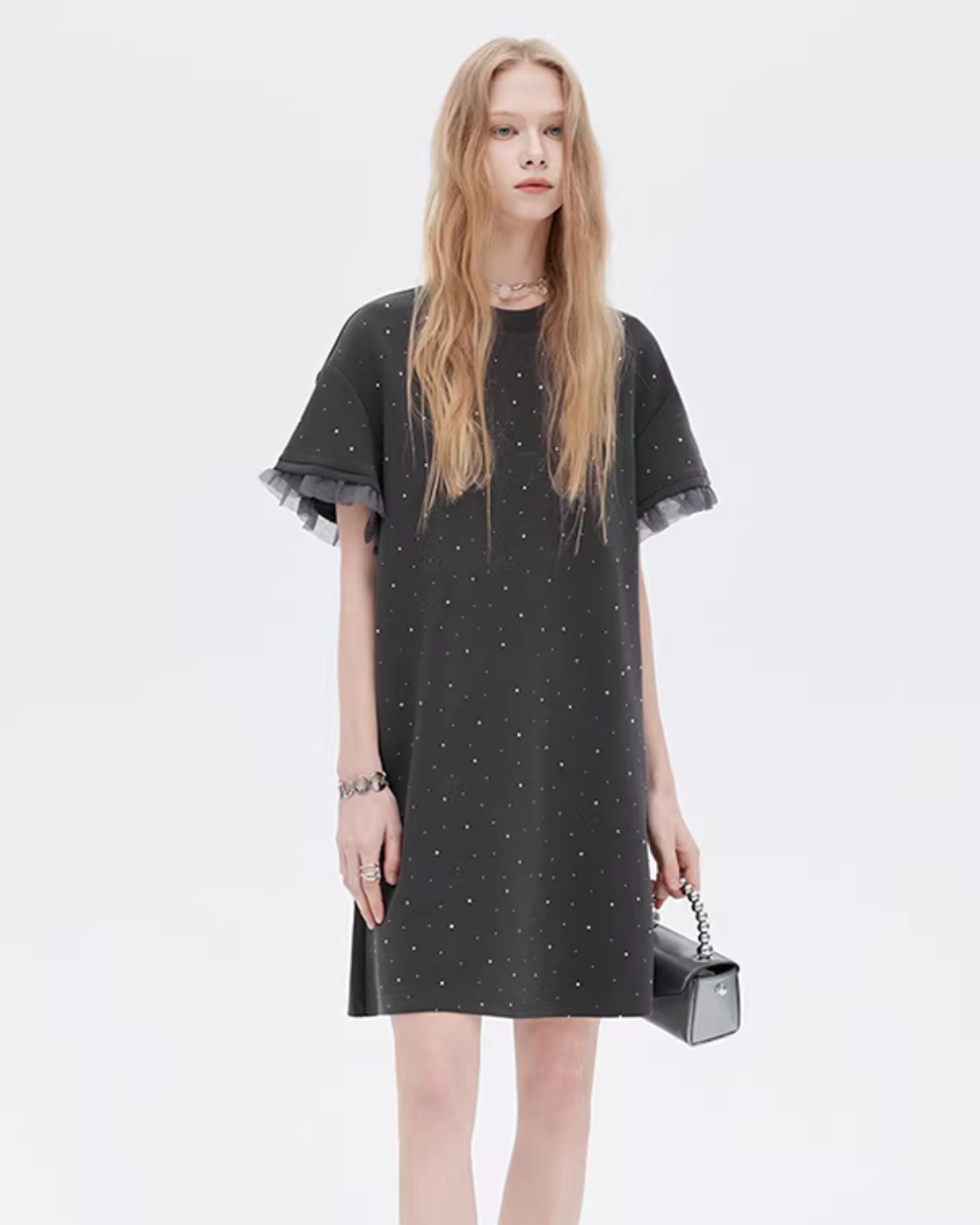 Sparkly T-Shirt Dress SHN0025