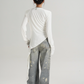Asymmetry Crew Neck Tops SRS0331