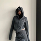 Color-Contrast Stitch Short Jacket YLS1045