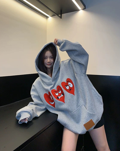 Heart Cartoon Hoodie YLS1073