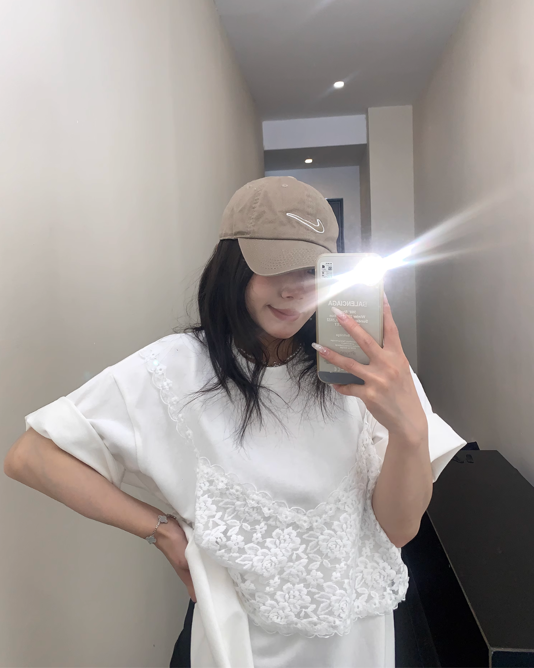 Race Bustier Layered Style T-shirt YLS0877