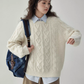 Round Neck Cable Knit Top AMU0042