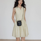 Key Neck Chiffon Sleeveless Dress VAS0118