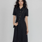 Floral Denim Shirt Dress VAS0088