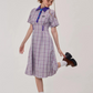 Polo Color Plaid Dress ZZF0258