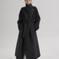 Tie Waist Wool Coat SRS0362