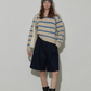 Border Polo Knit Top RLZ0005