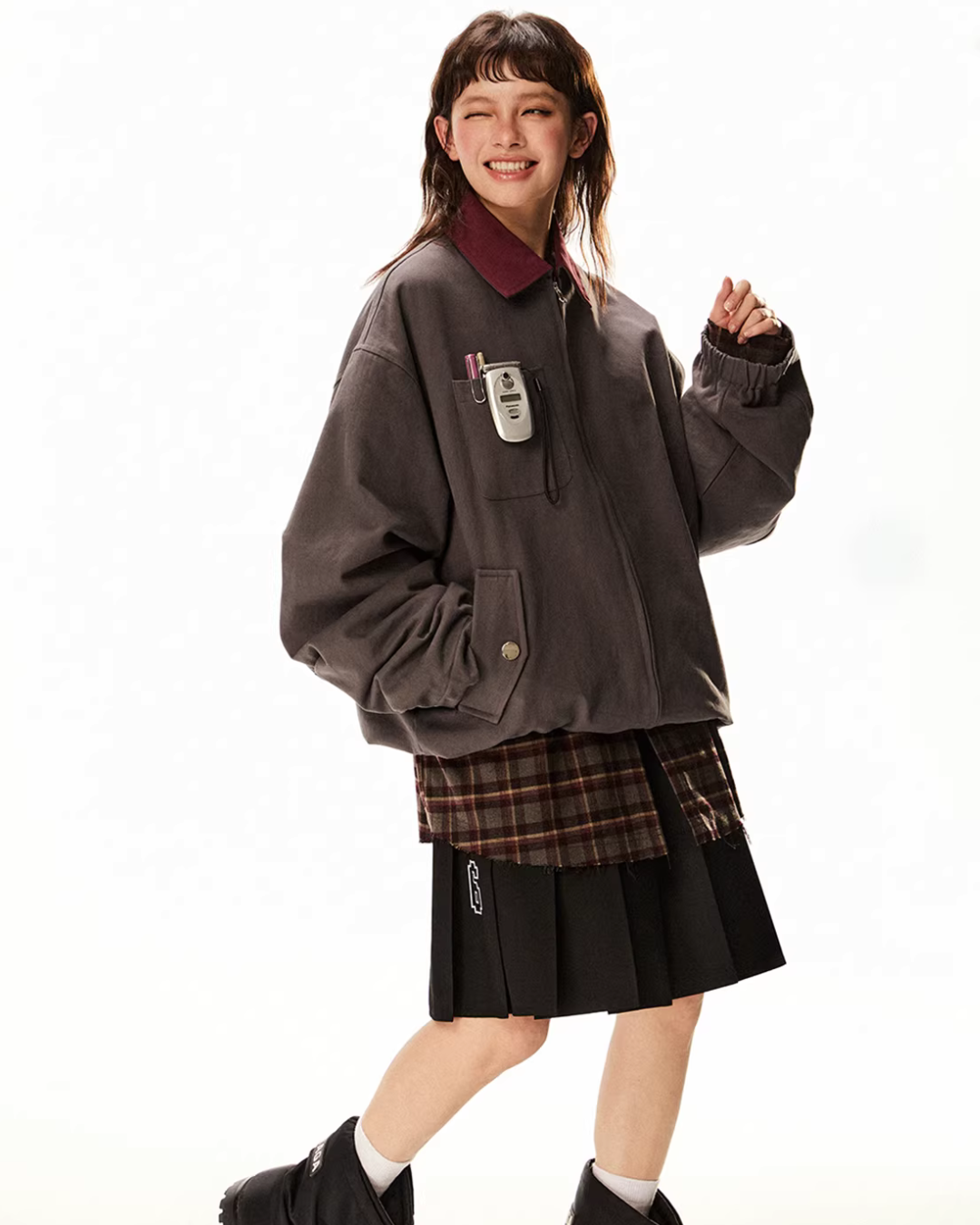 Vintage Style Work Blouson EZK0090