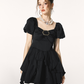 French Puff Sleeve Dress IMO0069