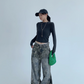 Star Vintage Wide Denim Pants YLS0925