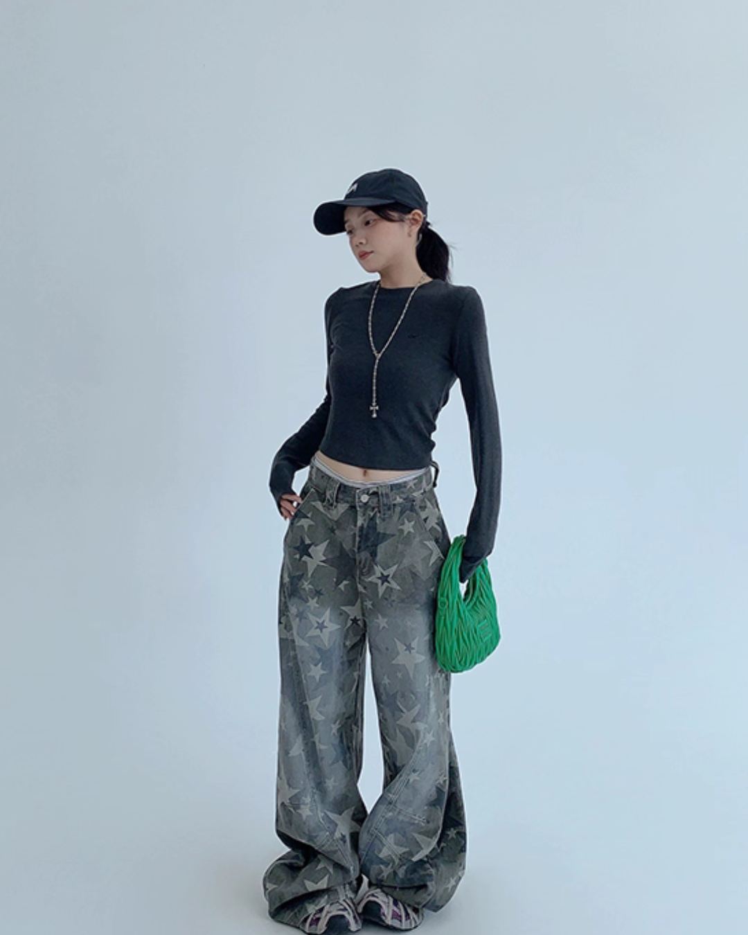 Star Vintage Wide Denim Pants YLS0925
