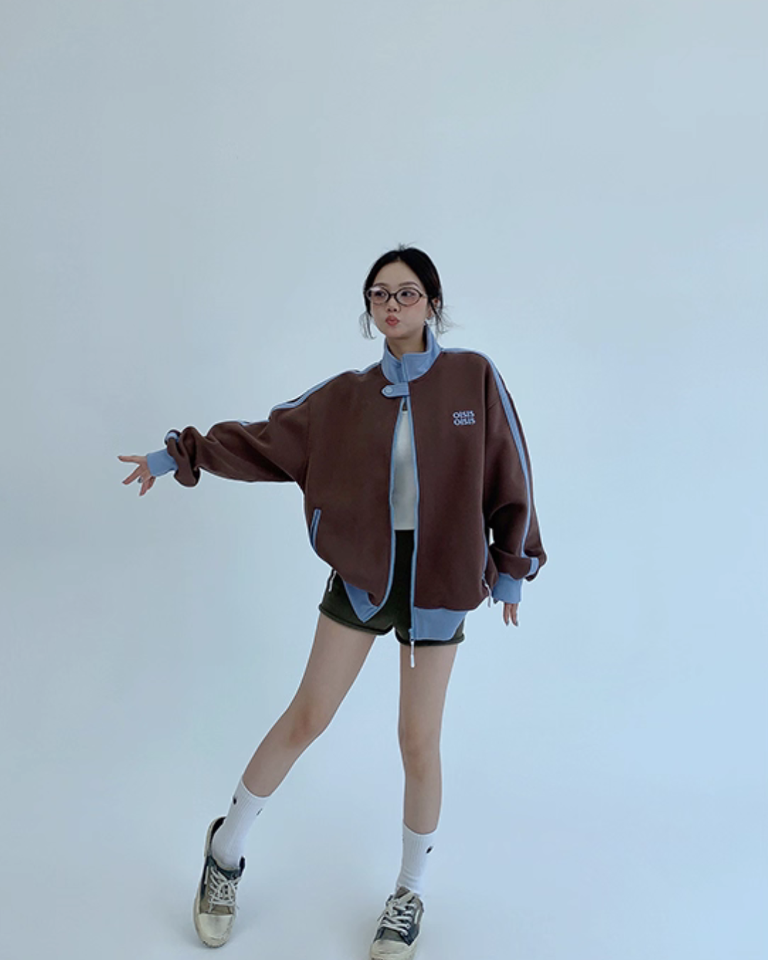 Stand Neck Track Jacket YLS0888