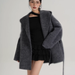 Open Collar Long Coat SRS0414