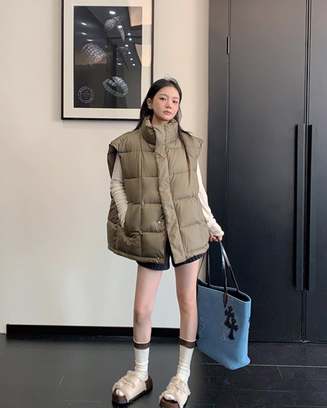 Stand Collar Down Vest YLS1006