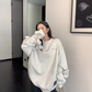 Bowknot Design Round Neck Sweatshirt YLS1018